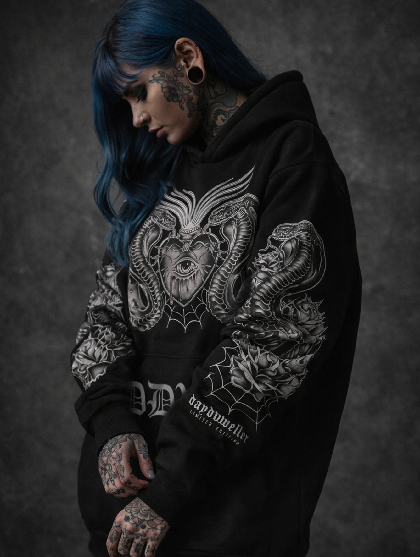 'Tear Out My Sacred Heart' Heavyweight Hoodie