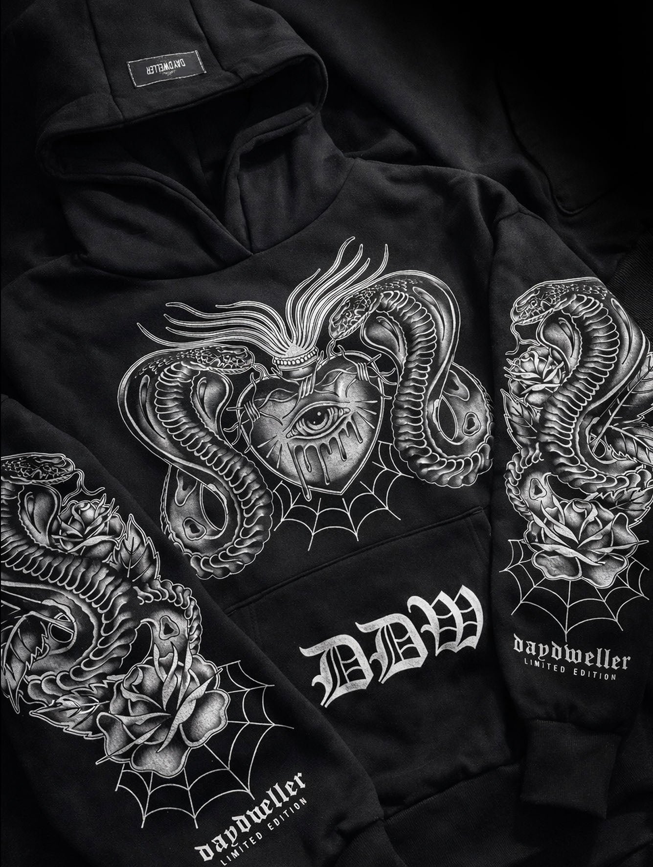 'Tear Out My Sacred Heart' Heavyweight Hoodie