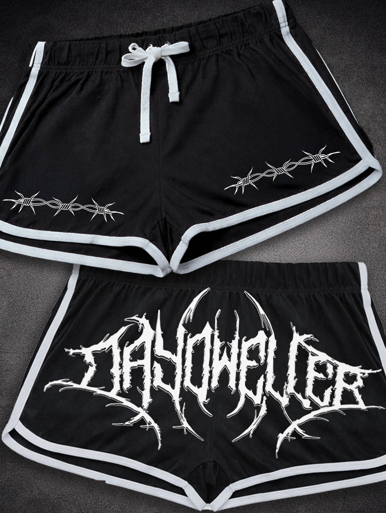 'DDW Barb' Crop Top & Booty Short Set