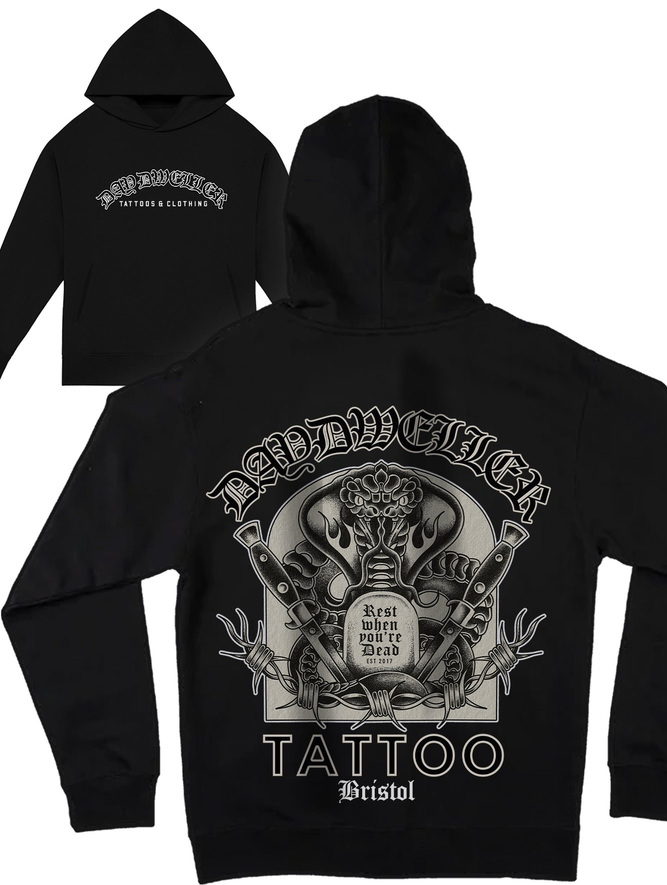 'ZAZOU Tattoo' Heavyweight Hoodie