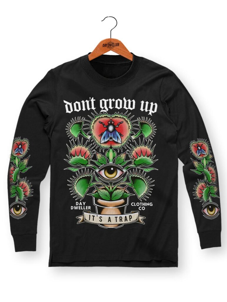 'Don't Grow Up' Long Sleeve Tee