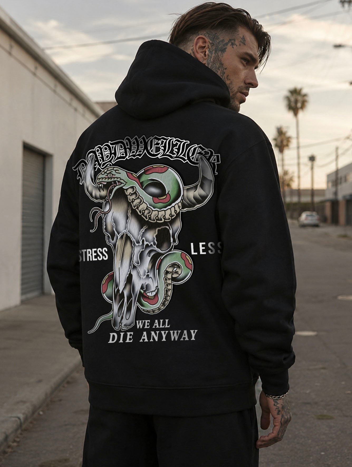 'Stress Less' Heavyweight Hoodie