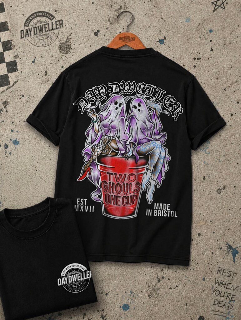 'Two Ghouls One Cup' Tee
