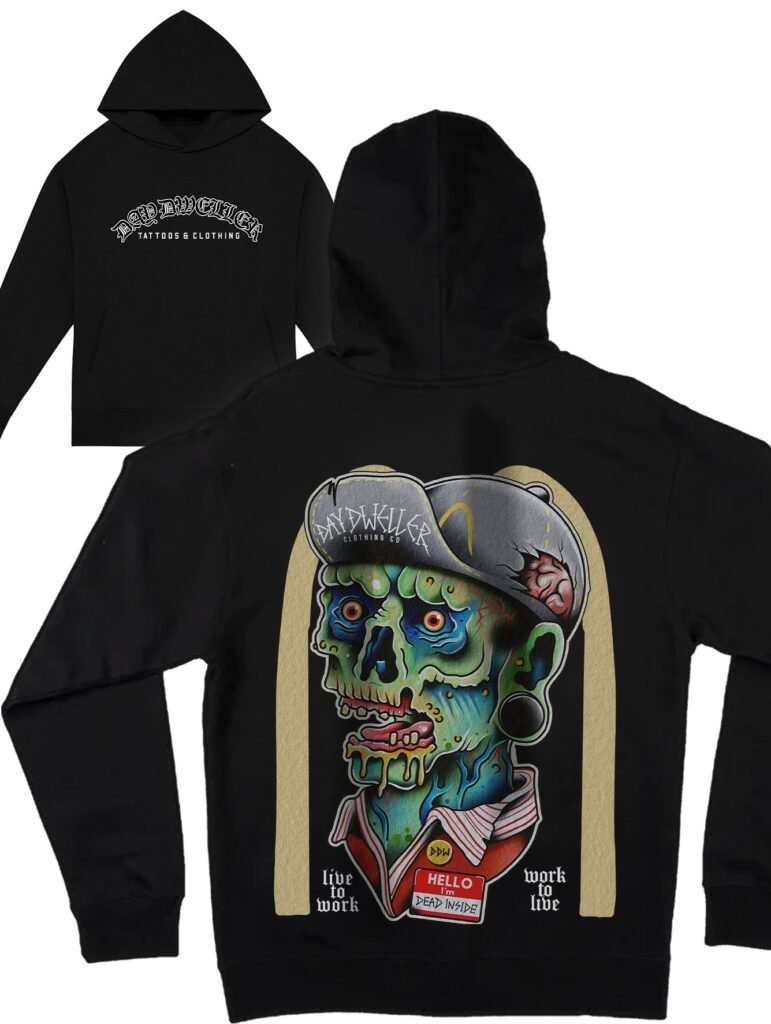 'Live to Work, Work to Live' Heavyweight Hoodie