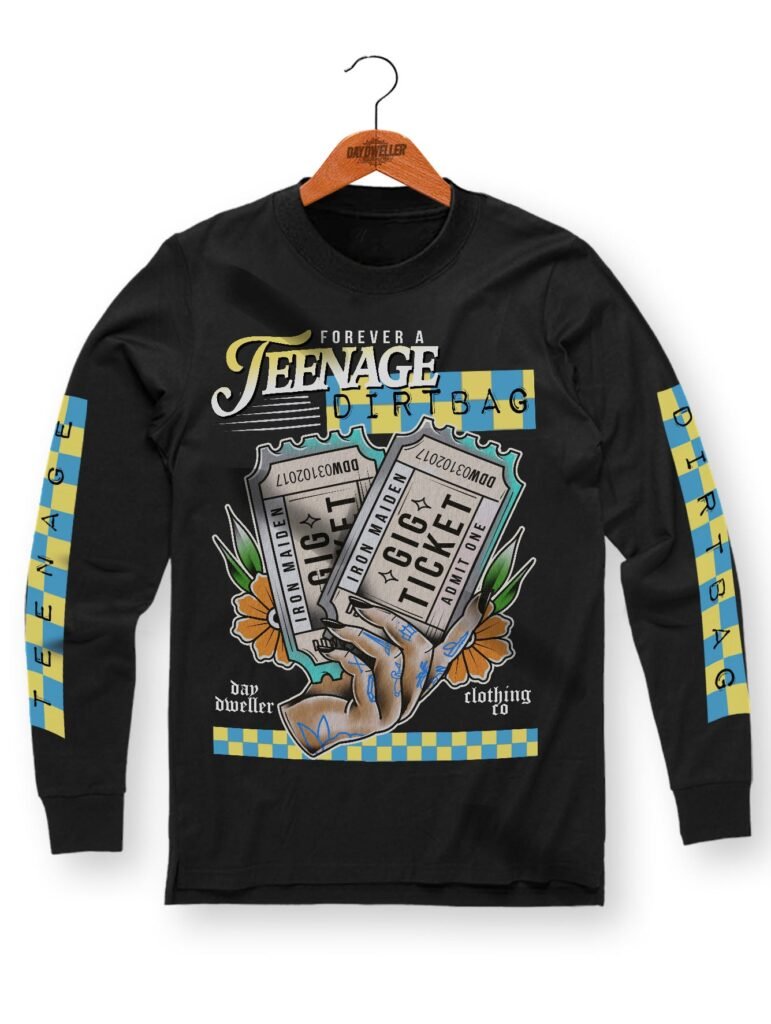 'Forever A Teenage Dirtbag' Long Sleeve Tee